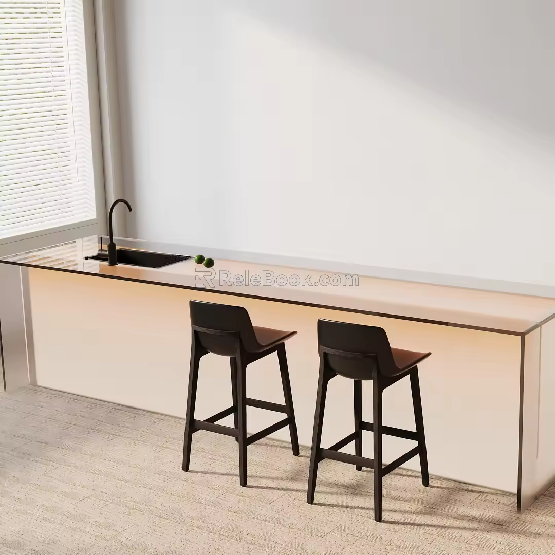 Modern table combination 3d model