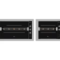 Two Built In Kitchen Appliances With Control Panel And Modern Design