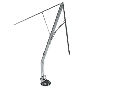 Telescopic Metal Antenna With Adjustable Rods And Stable Base Structure 3d model
