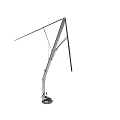 Telescopic Metal Antenna With Adjustable Rods And Stable Base Structure