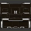 Modern Equipment Storage Cases With Metal Construction And Geometric Patterns