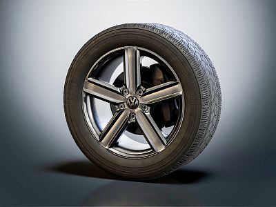 Modern tire wheels 3d model