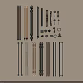 Furniture Handles In Various Metal Wood Styles With Hardware Accessories For Home Use