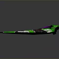 Green Snowboard With RUSH Graphic Design And 04 Model Styling Details