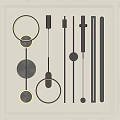 Wall lamp combination 3d model