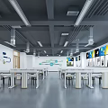 Modern Classroom Physics Classroom 3d model