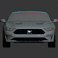 Silver Sports Car With Blue Geometric Pattern Sleek Design And Black Alloy Wheels