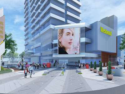 Modern Mall 3d model