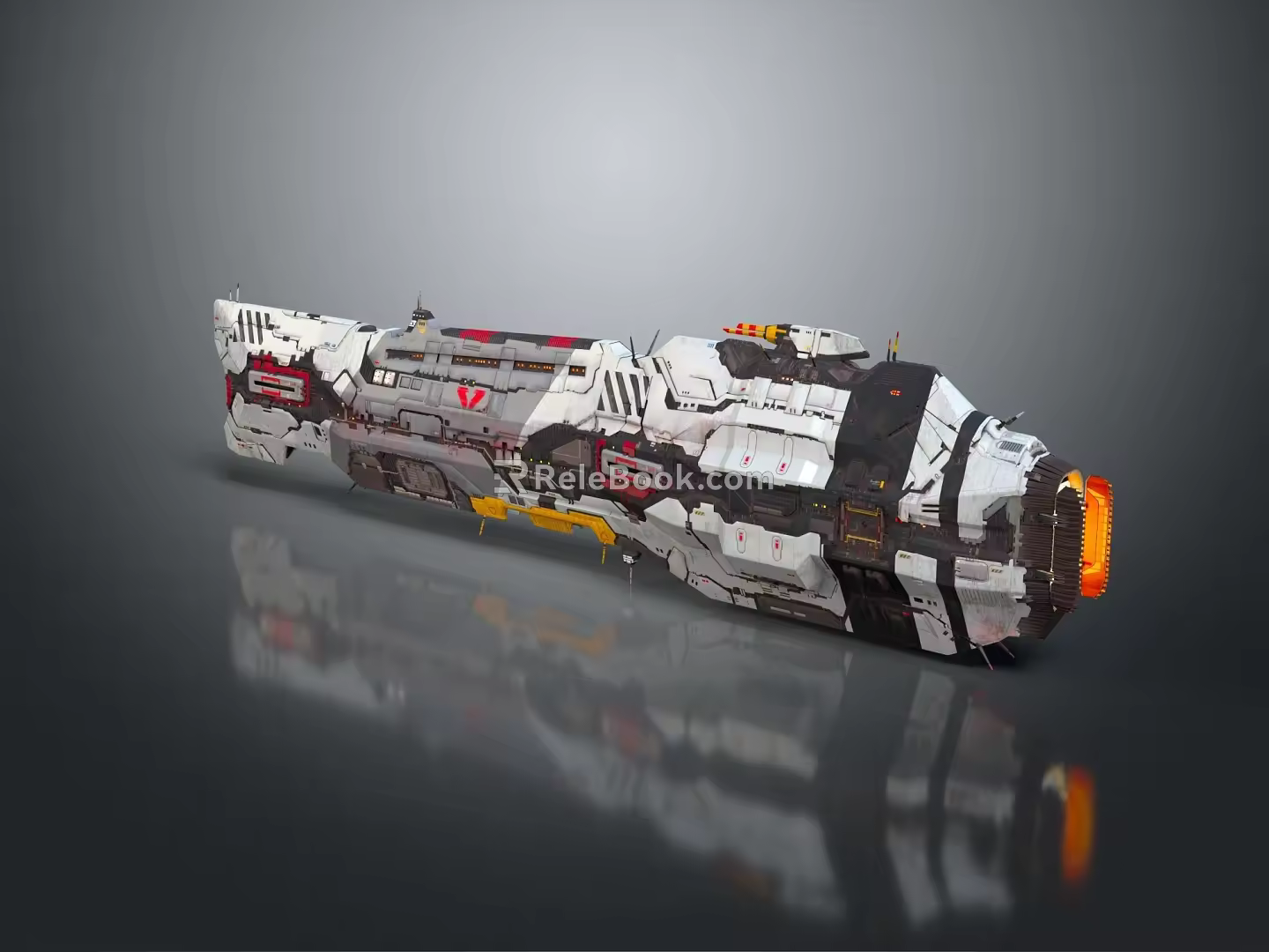 Modern Spaceship Spacecraft 3d model