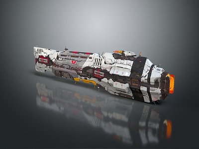 Modern Spaceship Spacecraft 3d model