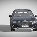 Luxury Dark Blue BMW Sedan With UK Plate And Stylish Front Grille Design