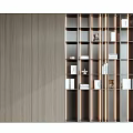 Modern Wooden Bookcase With Open Shelves And Books Decorative Items Design