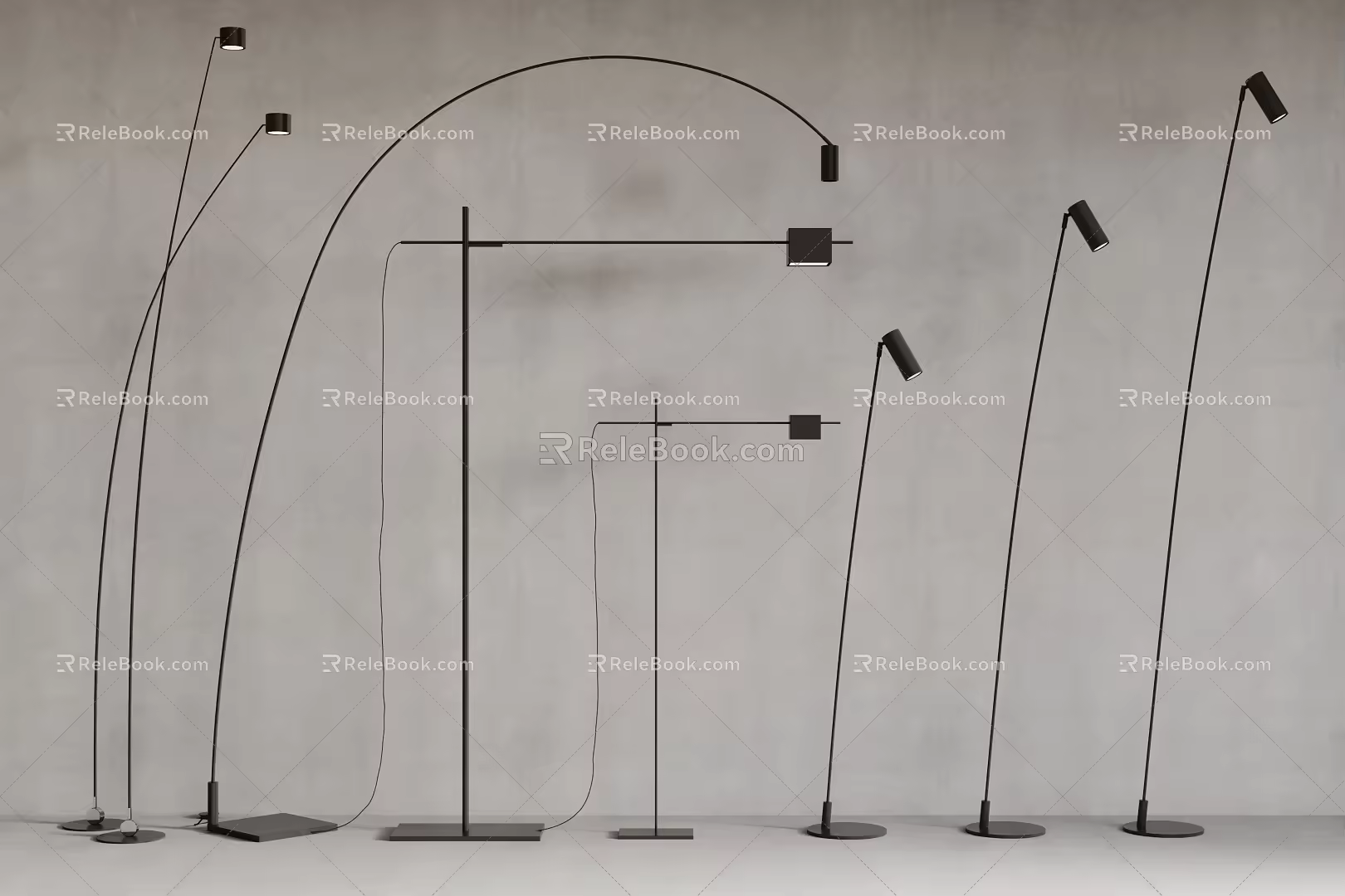 Modern floor lamp 3d model
