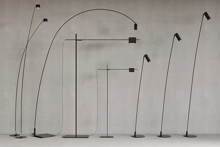 Modern floor lamp 3d model