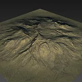 Natural Landscape With Rugged Mountain Terrain Detailed Topographical Features And Earthy Tones