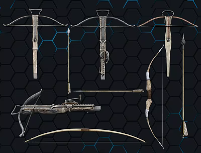 modern weapon bow and arrow crossbow weapon 3d model modern weapon bow and arrow crossbow weapon 3d model