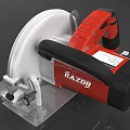 Dewalt Industrial Circular Saw With White And Red Design High Performance Steel Base And Sharp Blade