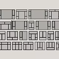 Windows casement windows doors and windows floor-to-ceiling windows bay windows balcony windows 3d model