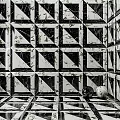 Black And White Geometric Pattern Marble Tiles For Wall And Floor With Decorative Spheres