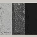 Natural Textured Stone Background Wall With Gray White Dark Gray Slabs And Modern Style