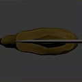Traditional Curved Sword With Red Handle And Golden Accents On Dark Background