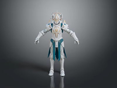 Sci-Fi Style Mecha Warrior Mecha Future Warrior Character Armor Sci-Fi Character Mecha Soldier Robot Game Character War Machine 3d model