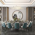 New Chinese-style private room large private room 3d model