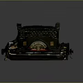 Vintage Mechanical Typewriter With Metal Body Keyboard Levers And Rollers