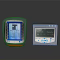 Electronic Control Devices With Digital Displays Test Data Ready Status And Control Buttons