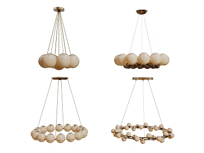 Modern Chandelier Art Chandelier Spherical Chandelier 3d model