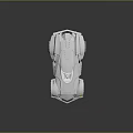 White Futuristic Concept Car 3D Model With Bold Design And Large Wheels