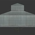 Spacious Industrial Warehouse Interior Featuring Metal Frames Glass Roof Gray Walls And Concrete Floor