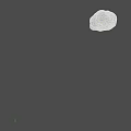 Dark Rock With Orange Glowing Spots On Irregular Surface And Black Background