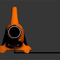 Household Orange Handheld Blower With Black Nozzle And Lanyard For Daily Use