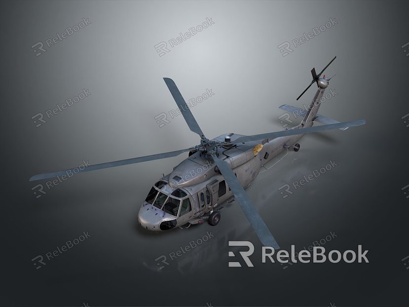 Modern Helicopter Gunship Helicopter Aircraft Gunship Combat Helicopter model