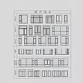 Modern casement window bay window sliding window aluminum alloy window floor-to-ceiling window 3d model