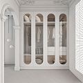 French Cloakroom Wardrobe Cloakroom 3d model