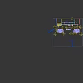 Contemporary Commercial Street With Large Fashion Billboard Modern Storefronts And Starlit Night Lighting