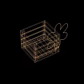 Storage basket toolbox plastic frame goods frame fruit frame 3d model