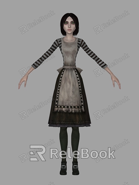 Realistic Foreign Woman Realistic Female Female Beauty Foreign European Skirt Thriller Horror Lady model