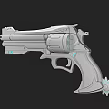 modern revolver 3d model