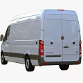 Volkswagen White Commercial Cargo Van Front View with Spacious Cargo Area Design