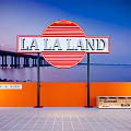 LA LA LAND Photo Spot With Bridge Seaside Sunset Orange Wall And Super Book Fair