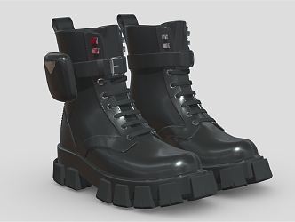 Modern Boots Fashion Boots Leather Boots Short Boots 3d model