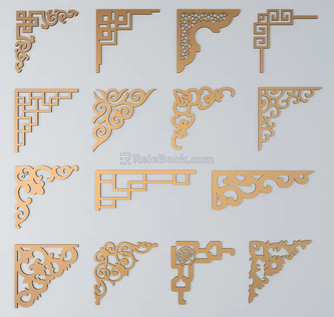 Chinese ancient pattern 3d model
