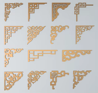 Chinese ancient pattern 3d model