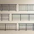 Various Modern Metal Railings With Different Decorative Patterns And Designs
