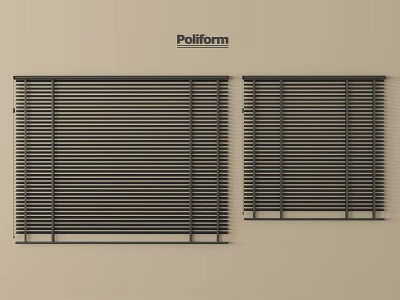 Poliform Blinds Modern Design With Vertical Slats And Sleek Clean Lines 3d model