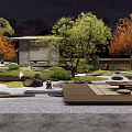 Japanese Zen Garden Design With Seasonal Trees Stone Pathways And Wooden Tea House