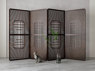 New Chinese-style screen partition model